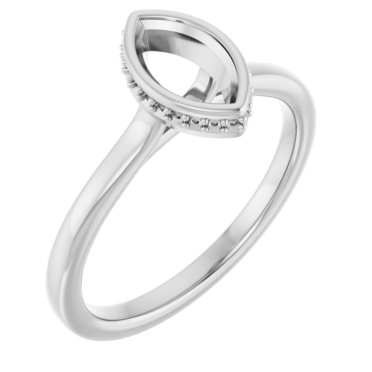 Hidden Halo-Style Engagement Ring