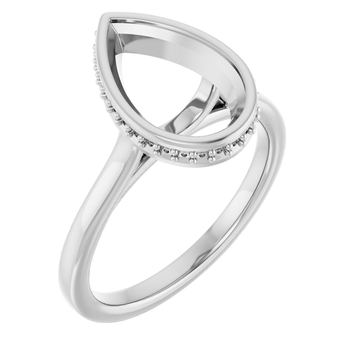 Hidden Halo-Style Engagement Ring