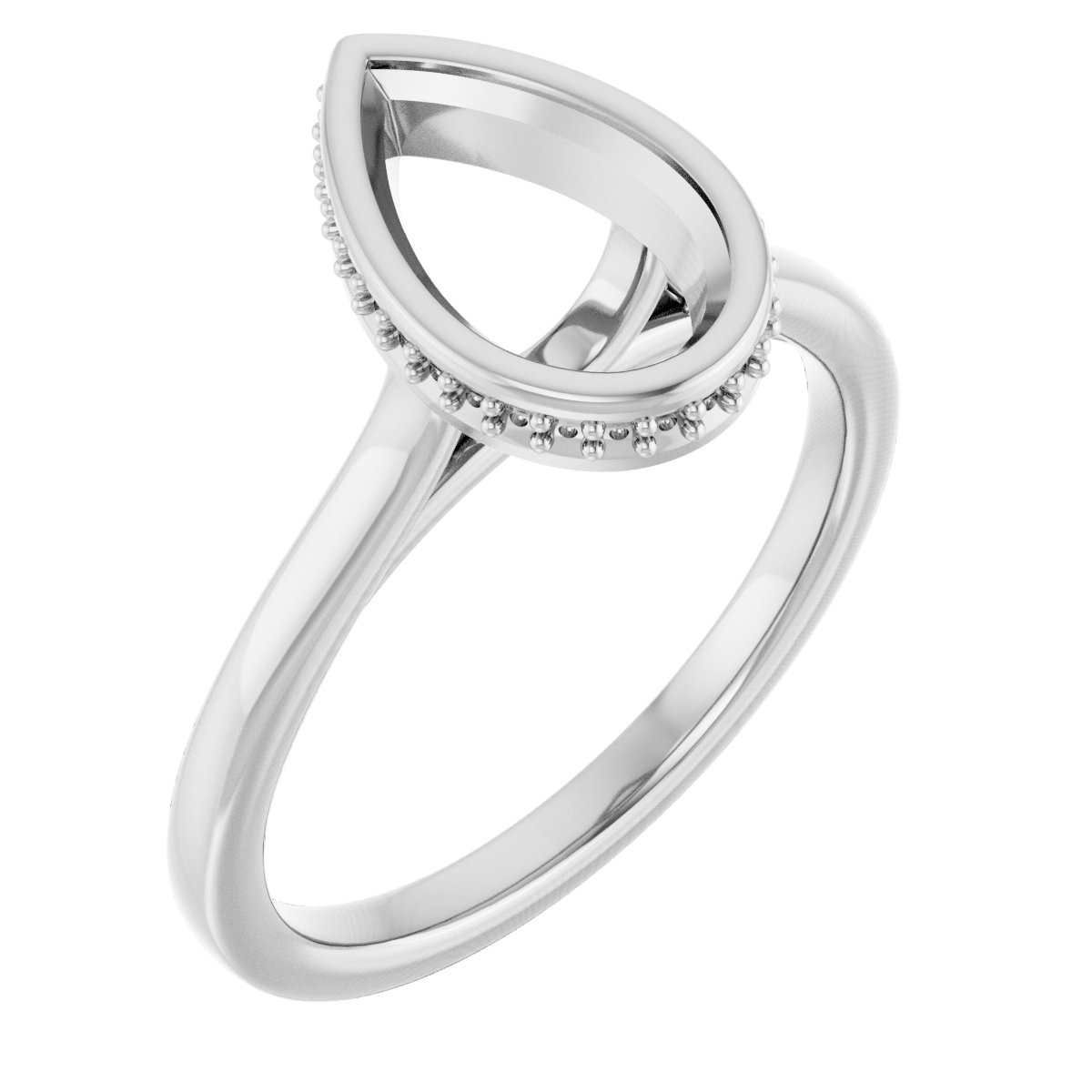 Hidden Halo-Style Engagement Ring