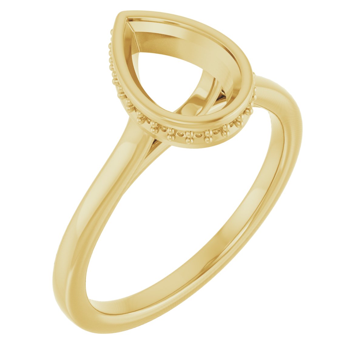 Hidden Halo-Style Engagement Ring