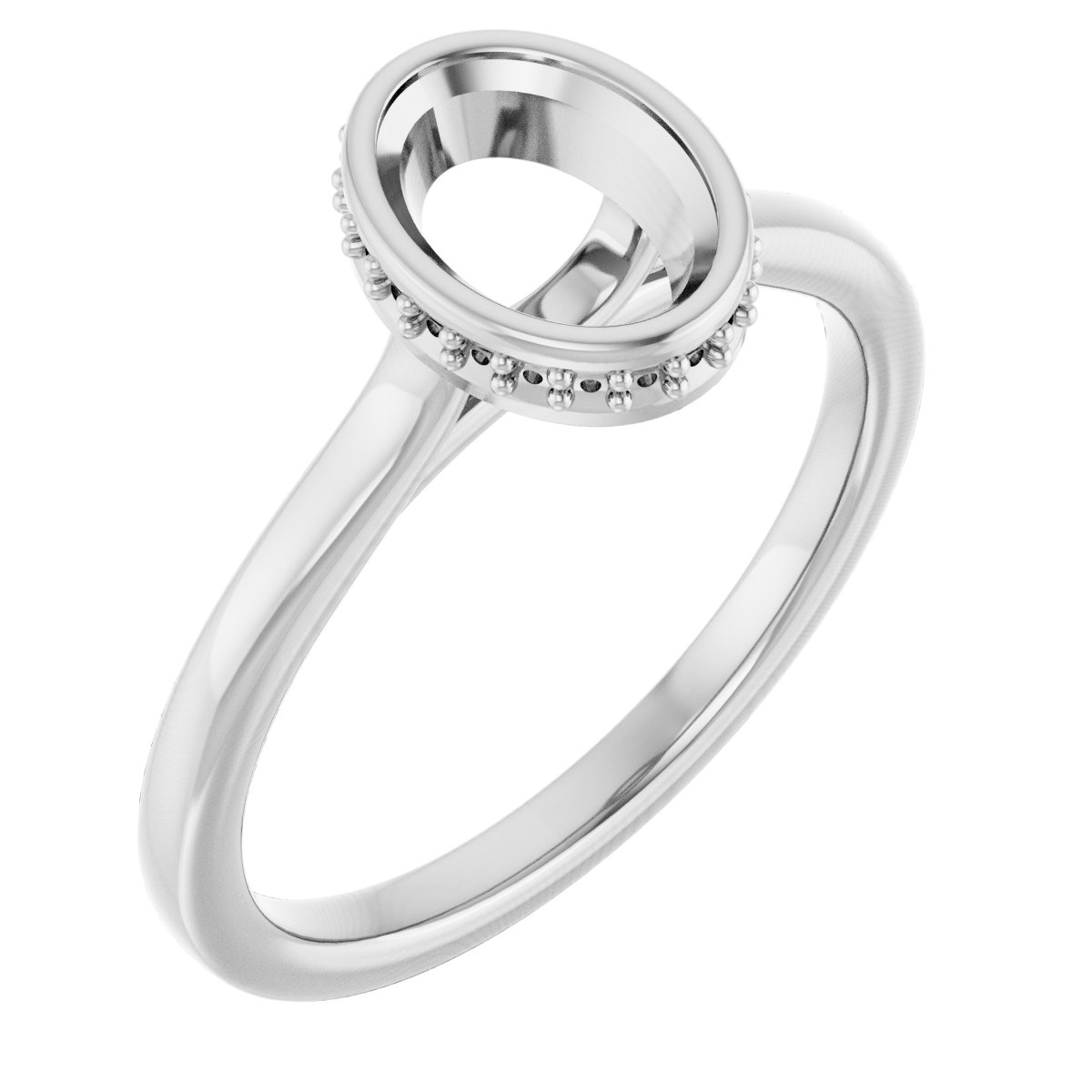 Hidden Halo-Style Engagement Ring