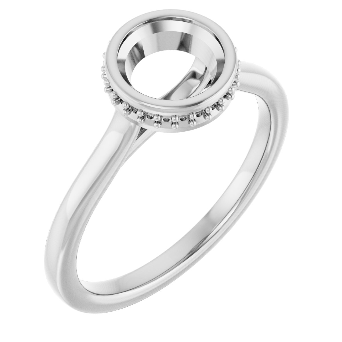 Hidden Halo-Style Engagement Ring