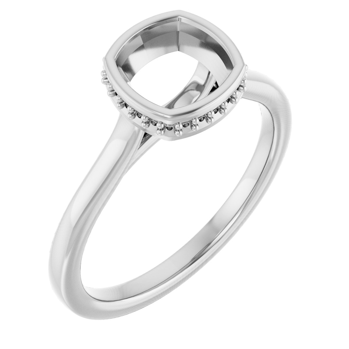 Hidden Halo-Style Engagement Ring