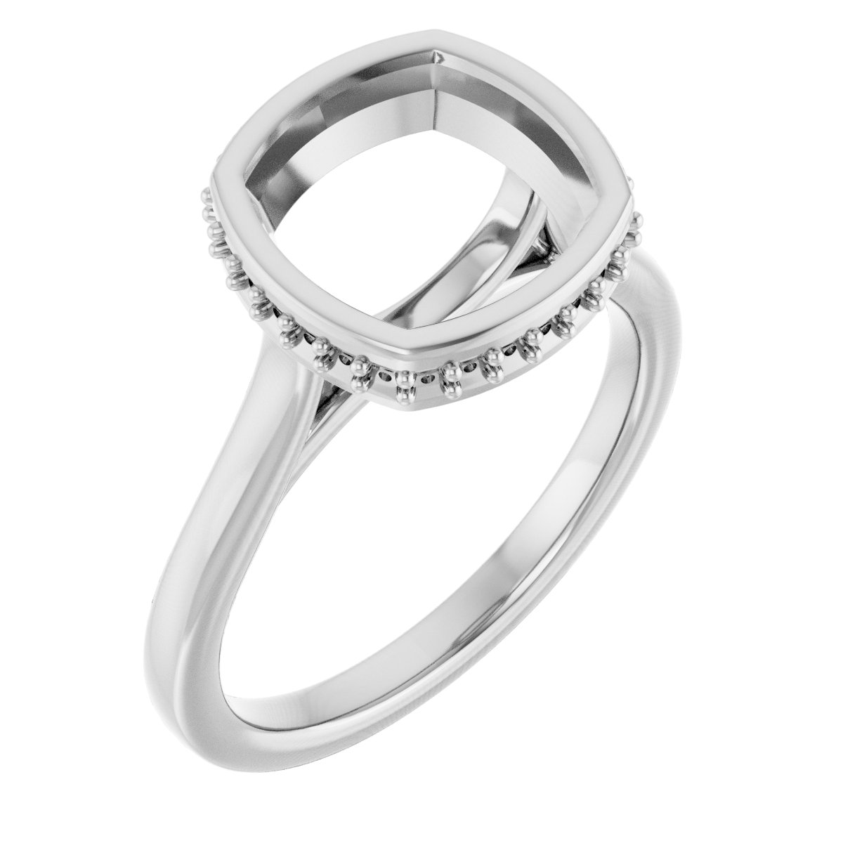 Hidden Halo-Style Engagement Ring