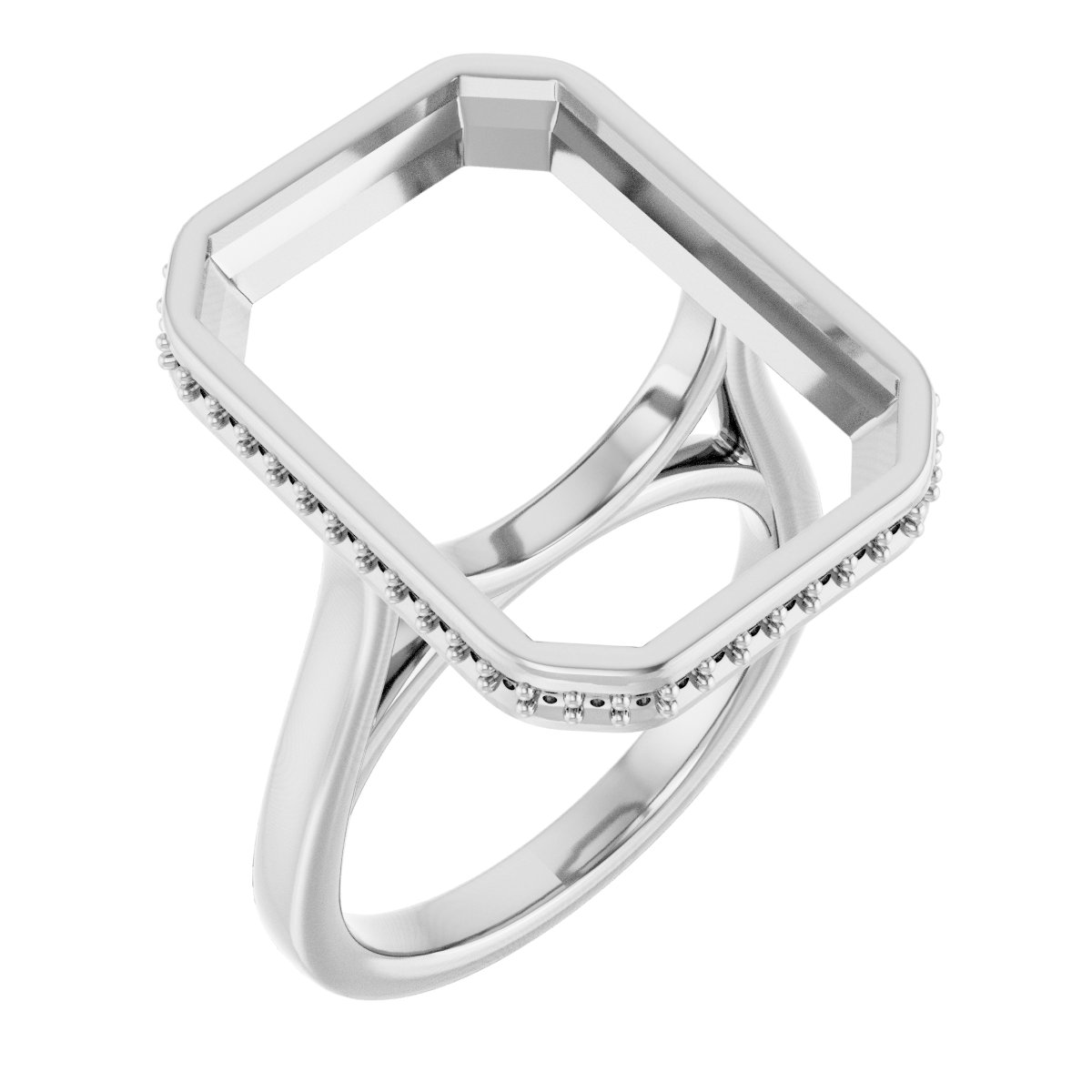 Hidden Halo-Style Engagement Ring