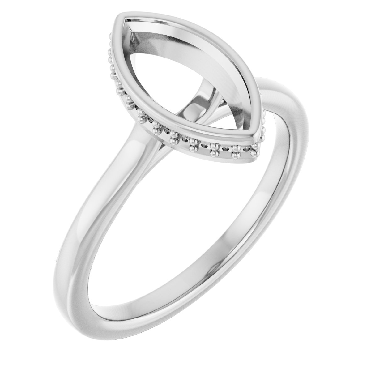 Hidden Halo-Style Engagement Ring