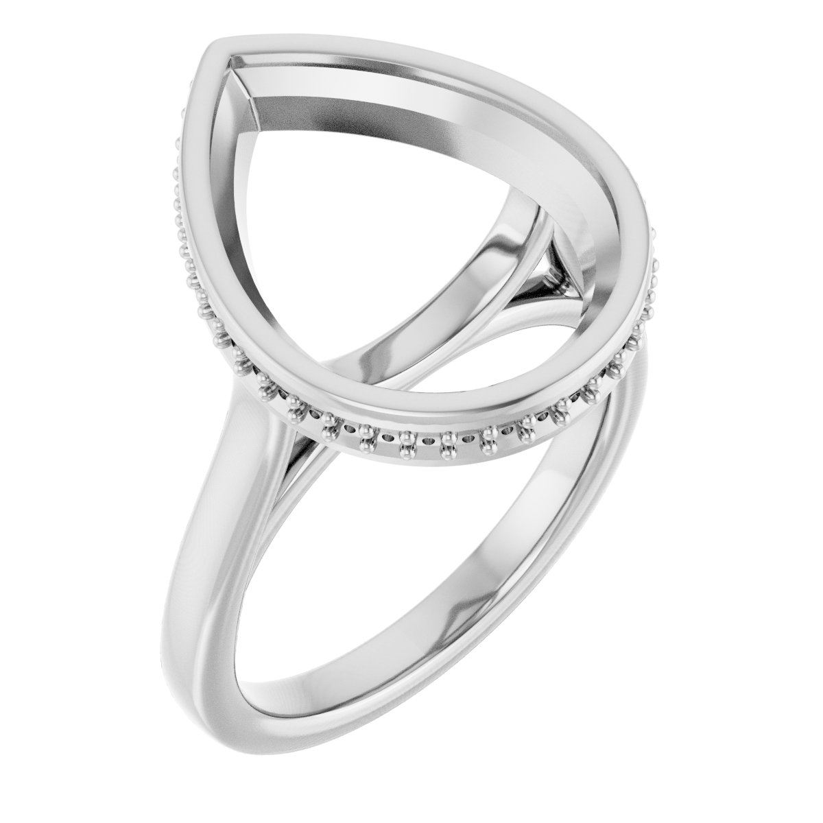 Hidden Halo-Style Engagement Ring