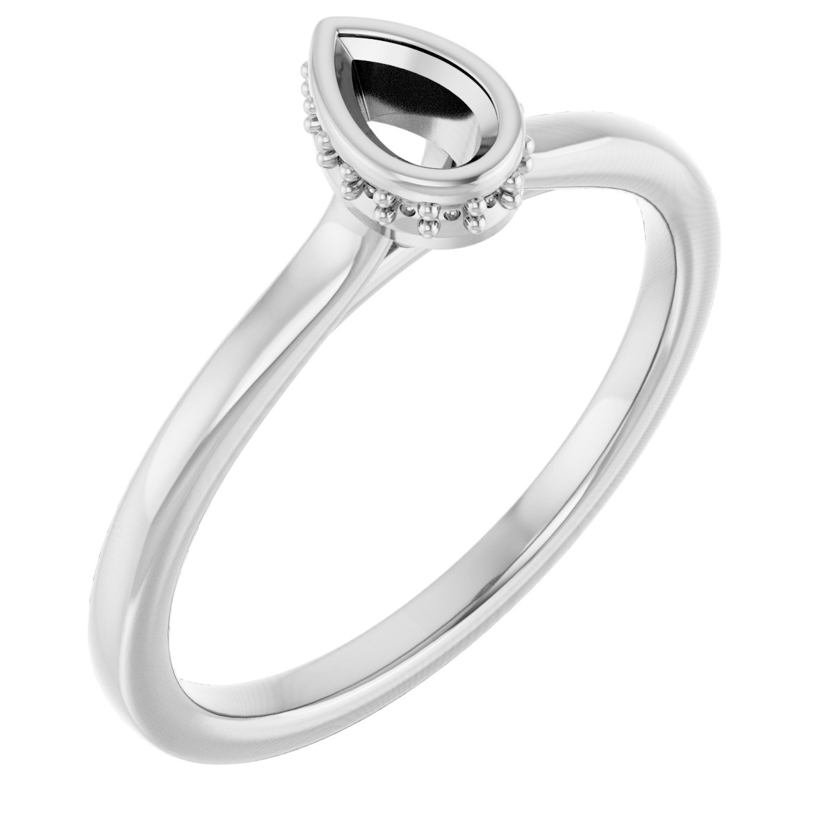 Hidden Halo-Style Engagement Ring