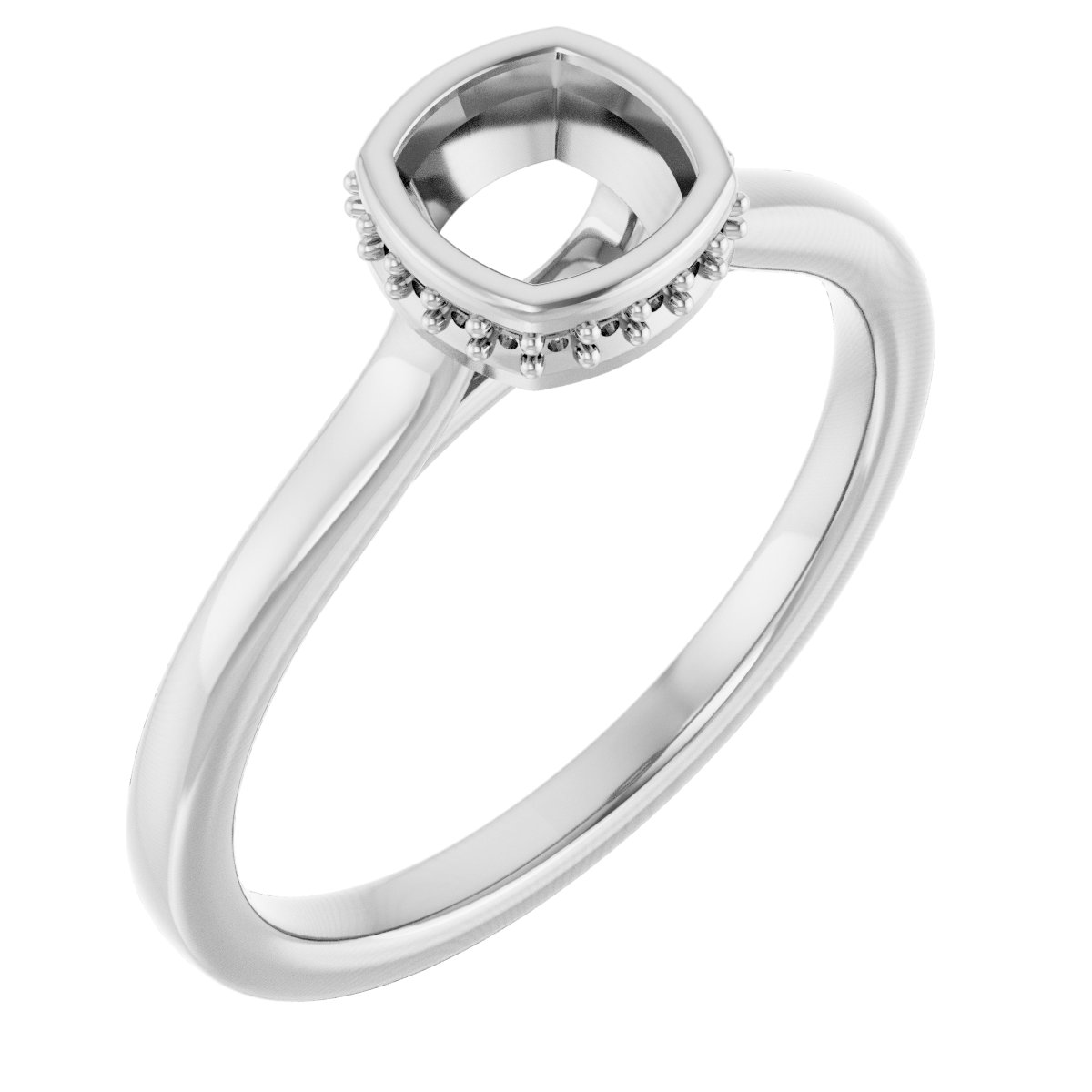 Hidden Halo-Style Engagement Ring