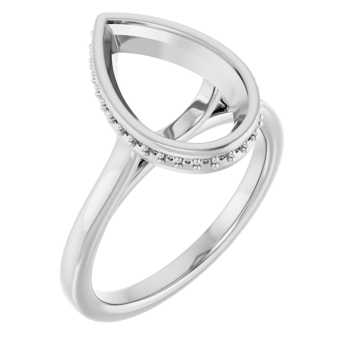 Hidden Halo-Style Engagement Ring