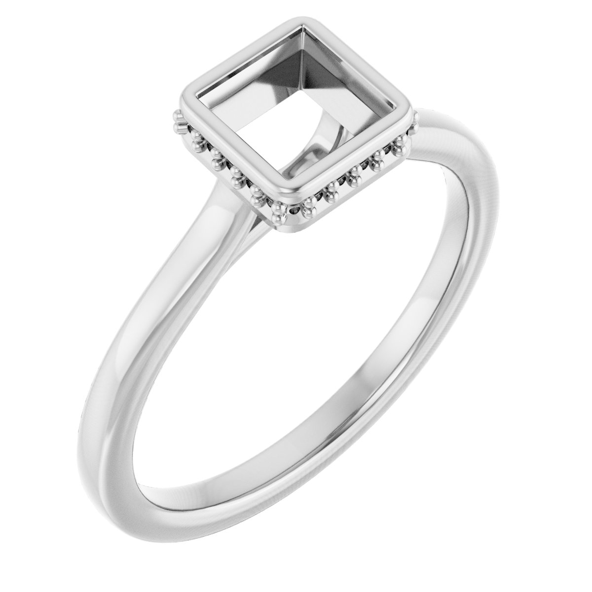 Hidden Halo-Style Engagement Ring