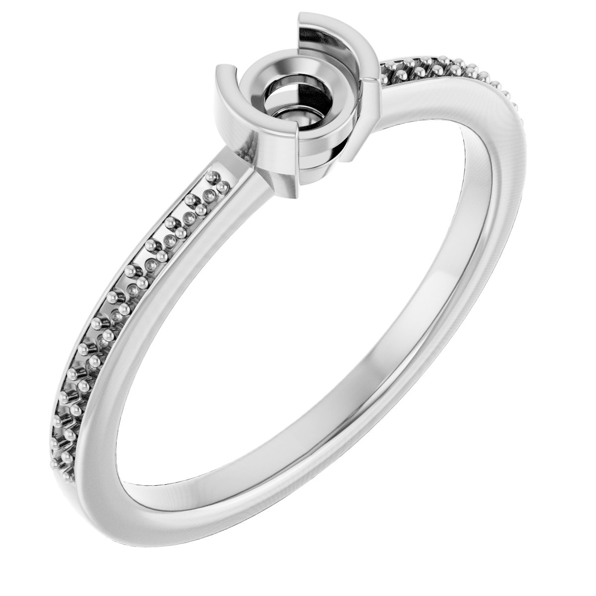 Half-Bezel Ring