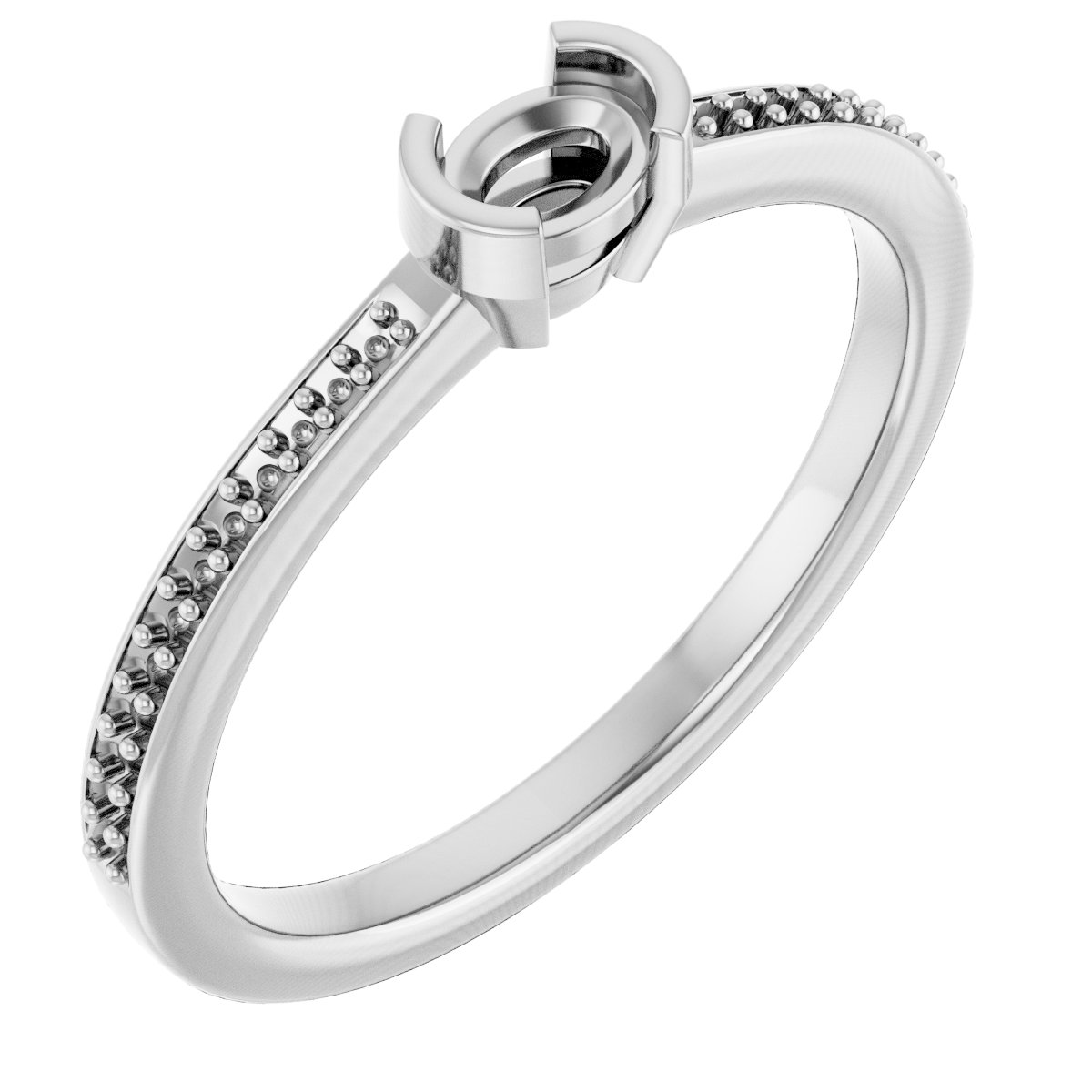 Half-Bezel Ring