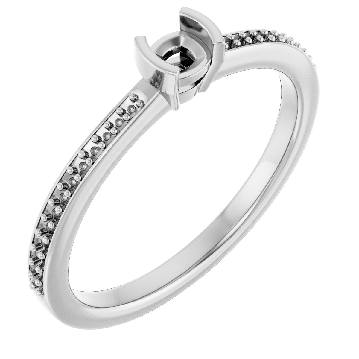Half-Bezel Ring