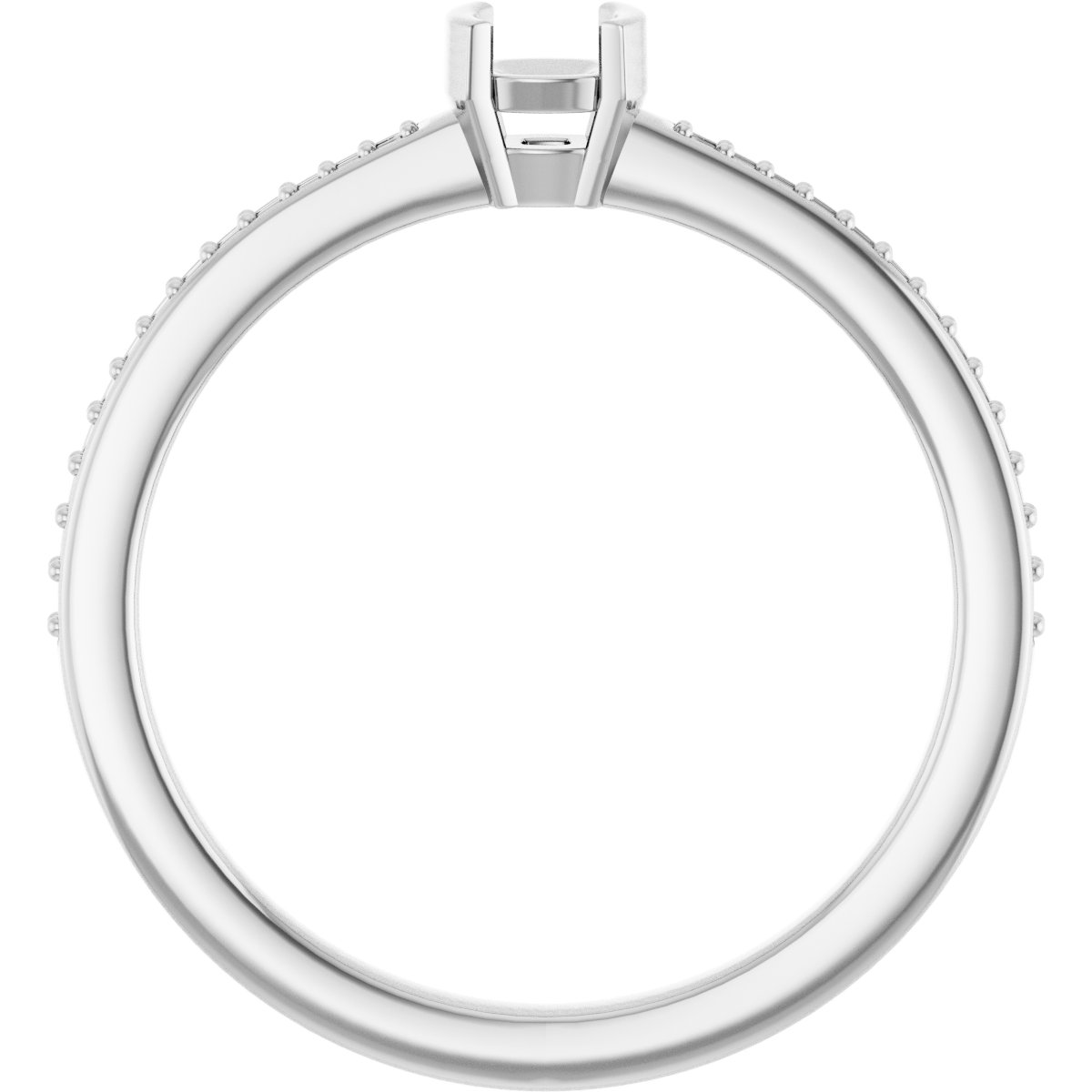 Lab-Grown Aqua Sapphire Ring view 2