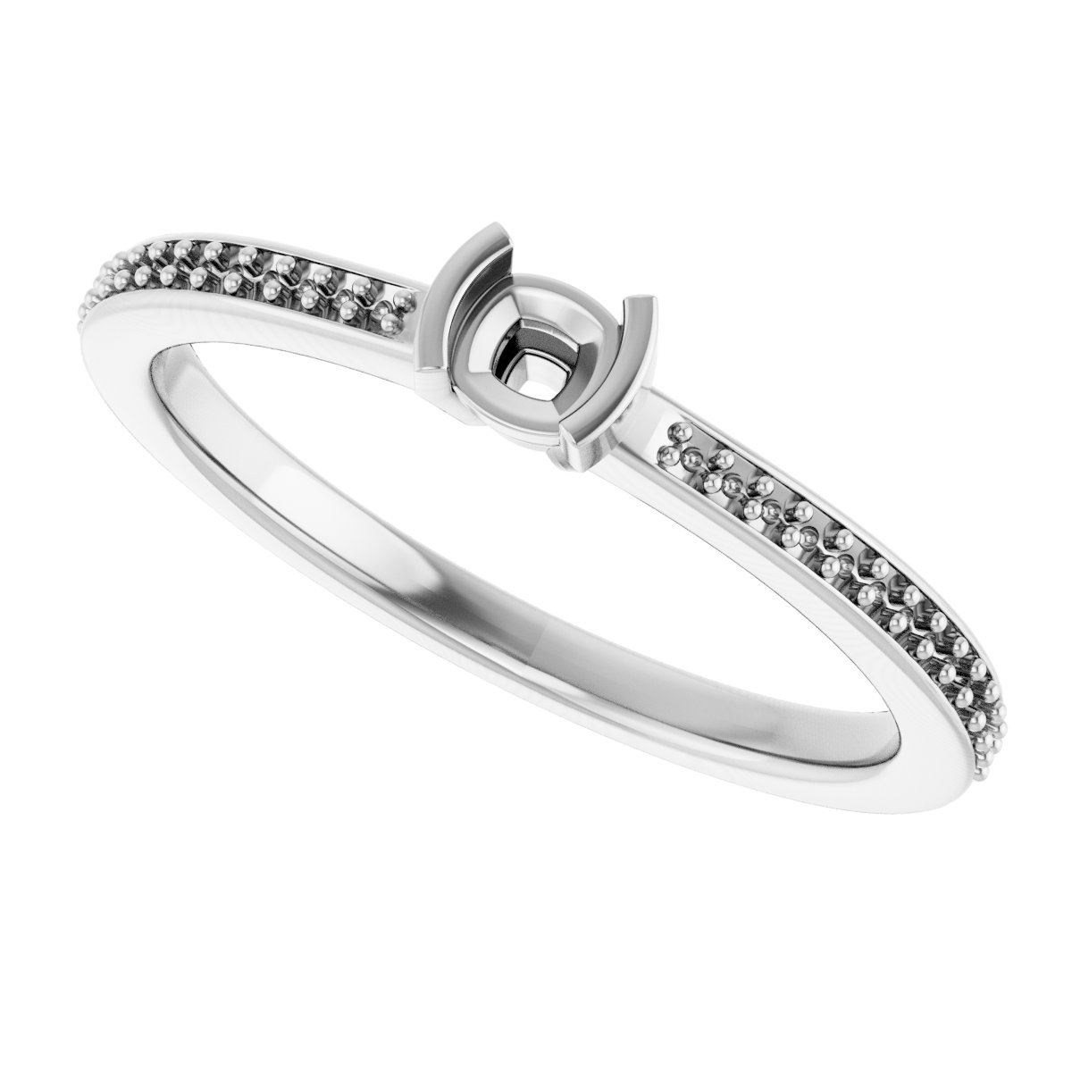 Lab-Grown Aqua Sapphire Ring view 5