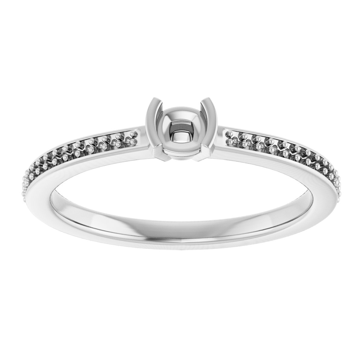 Lab-Grown Aqua Sapphire Ring view 3