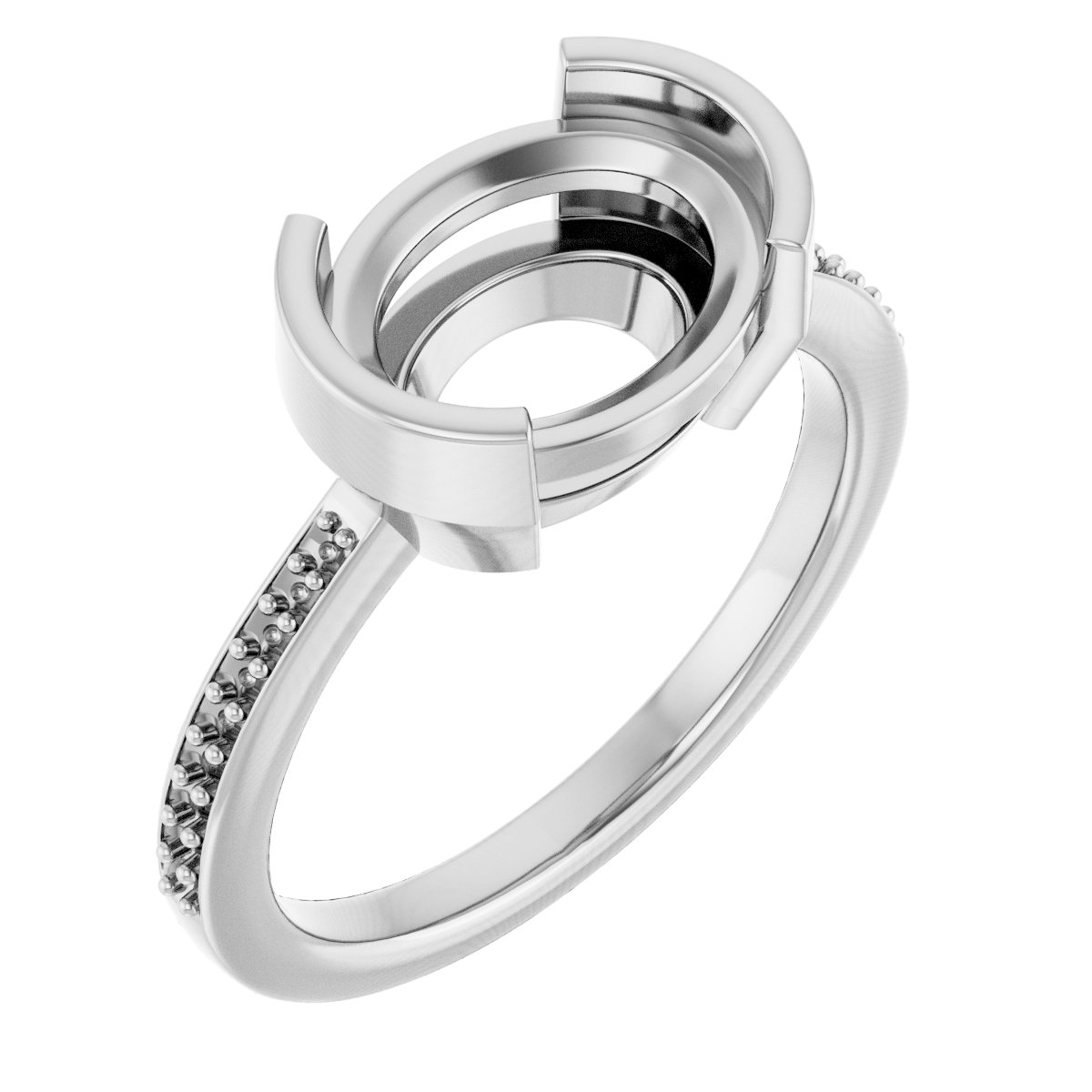 Half-Bezel Ring