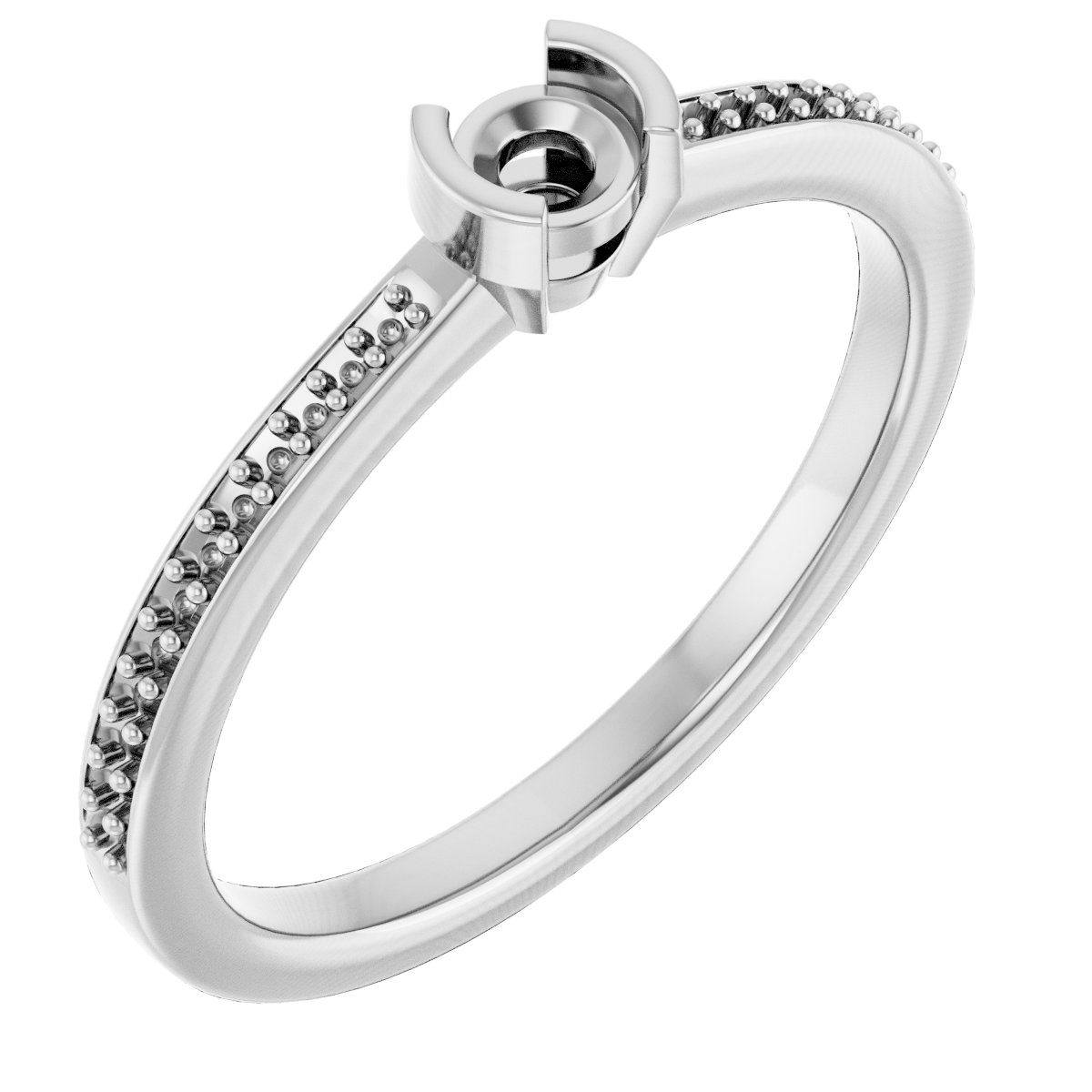 Half-Bezel Ring
