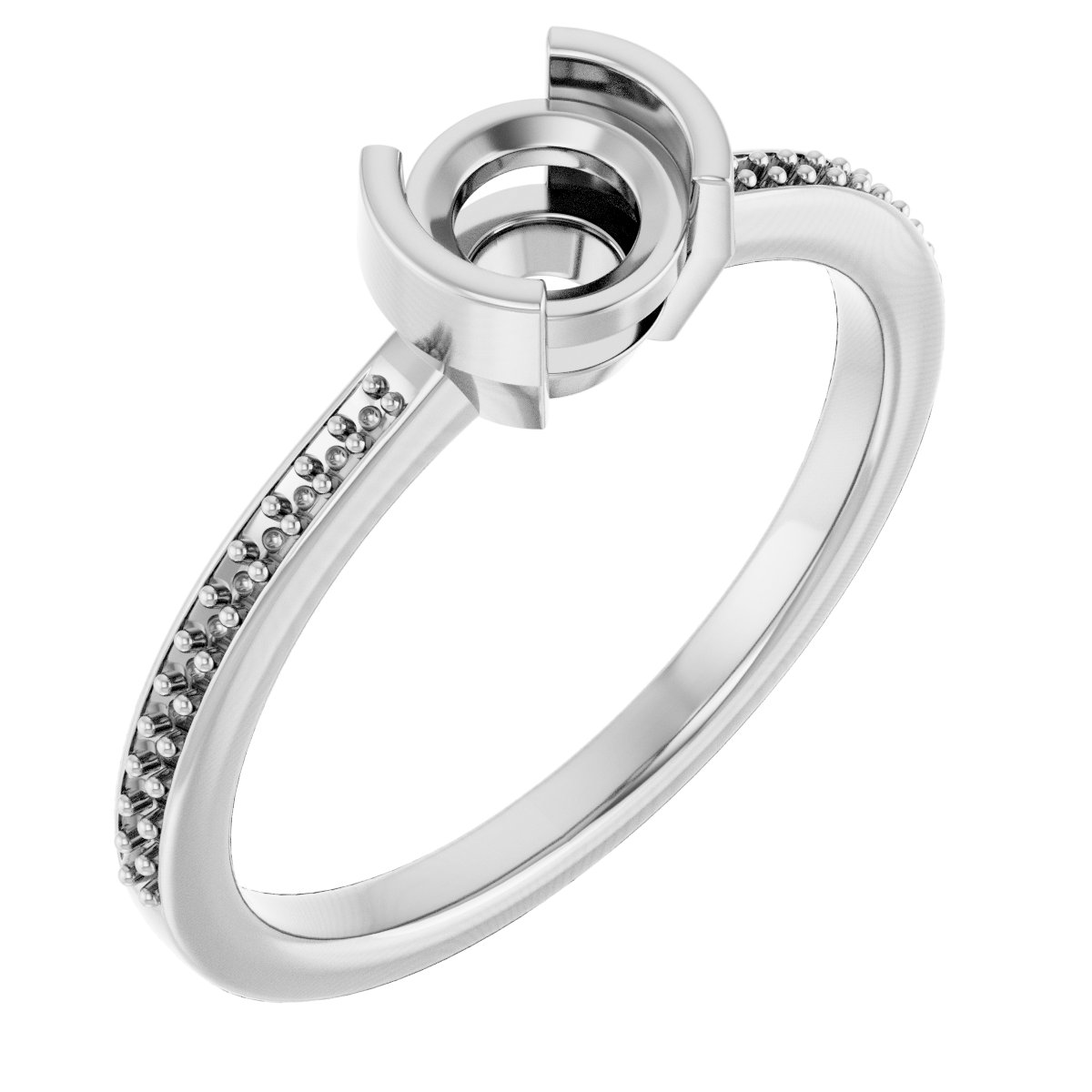Half-Bezel Ring