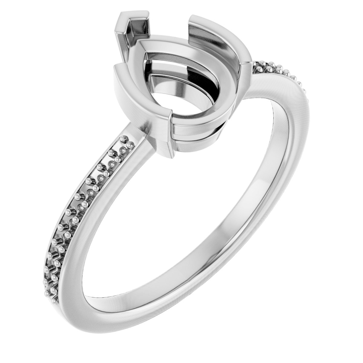 Half-Bezel Ring