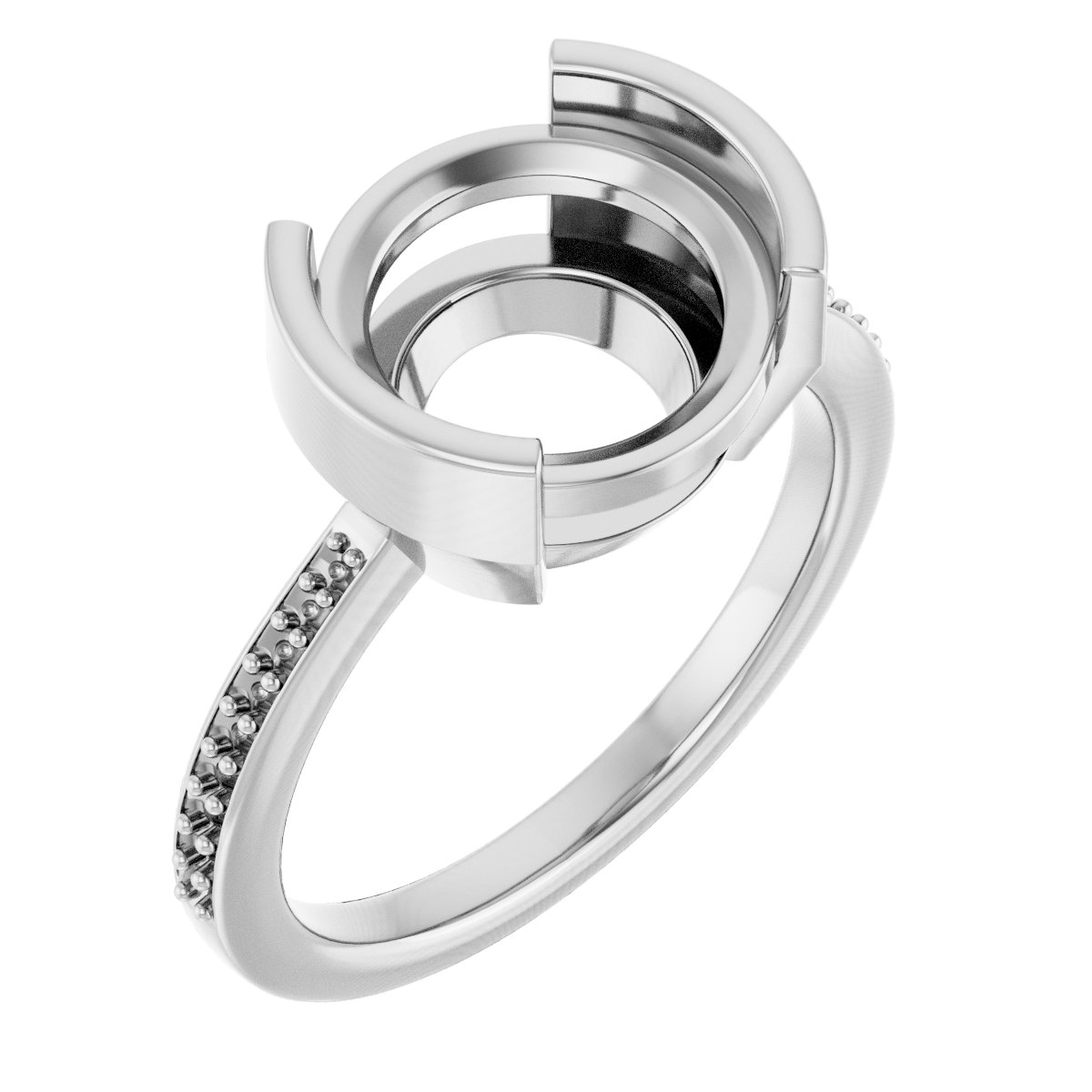 Half-Bezel Ring