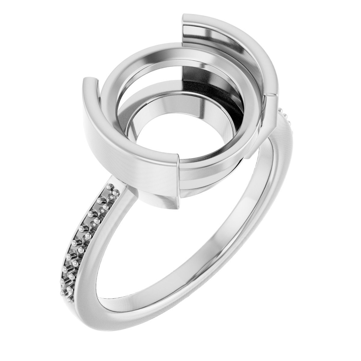 Half-Bezel Ring