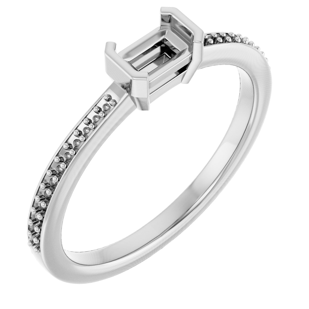 Half-Bezel Ring