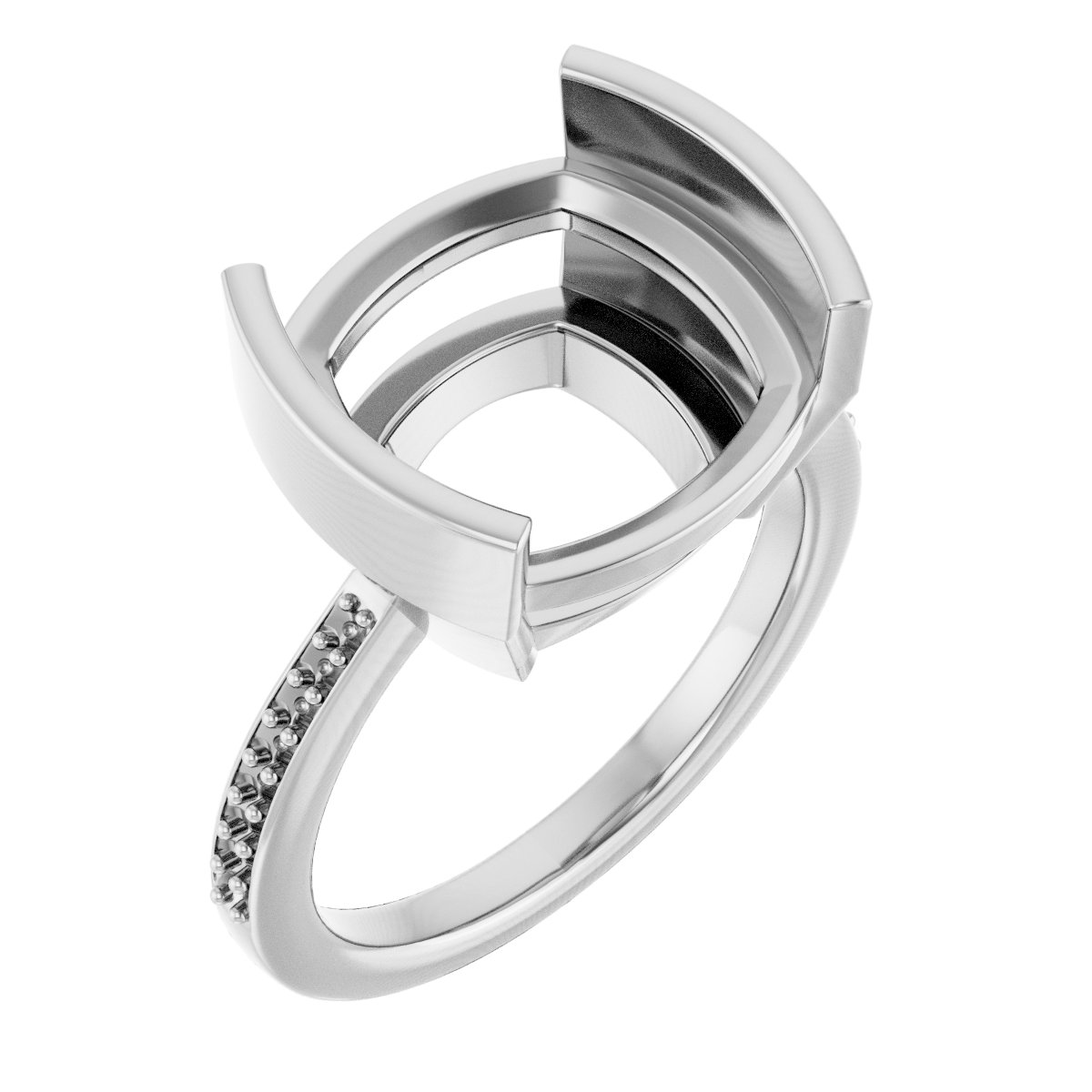 Half-Bezel Ring