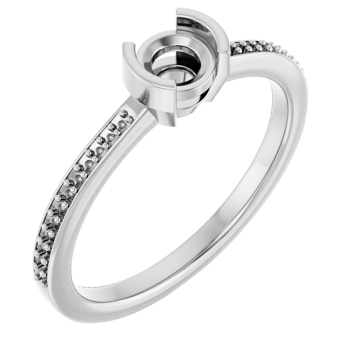 Half-Bezel Ring