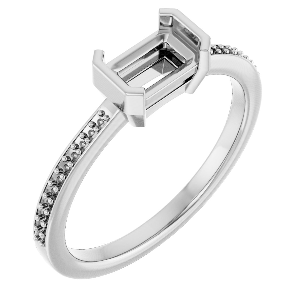 Half-Bezel Ring