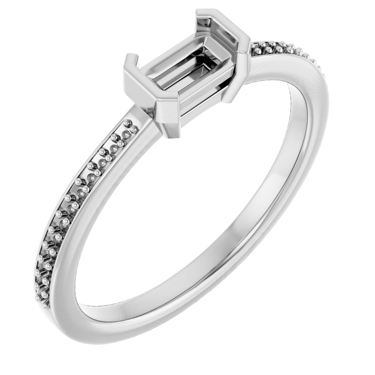 Half-Bezel Ring