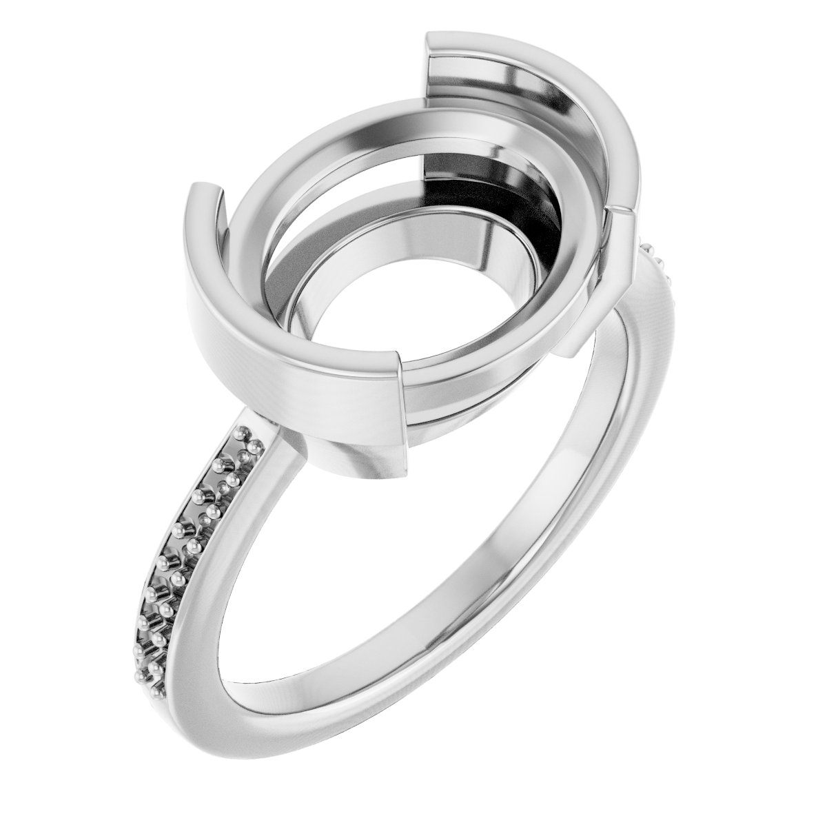 Half-Bezel Ring
