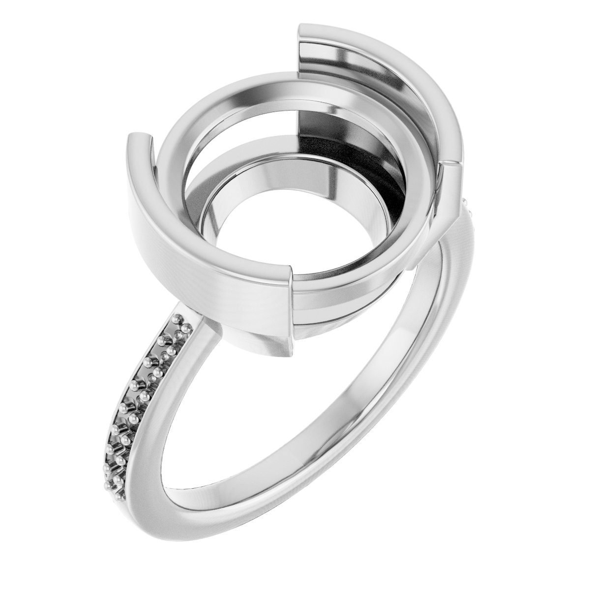 Half-Bezel Ring
