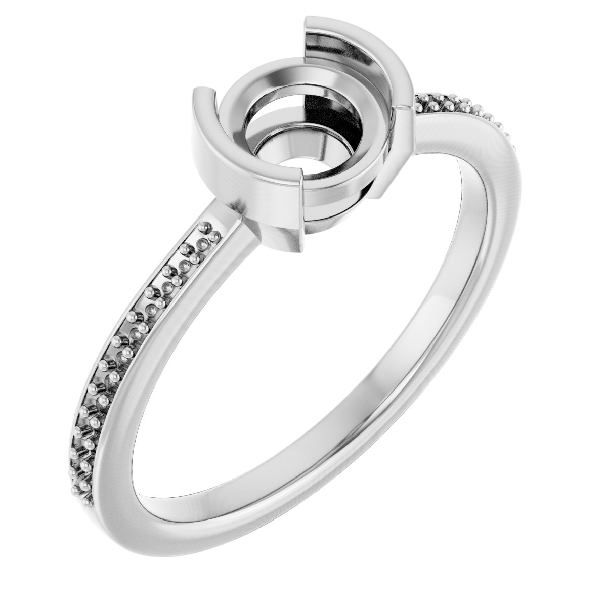 Half-Bezel Ring