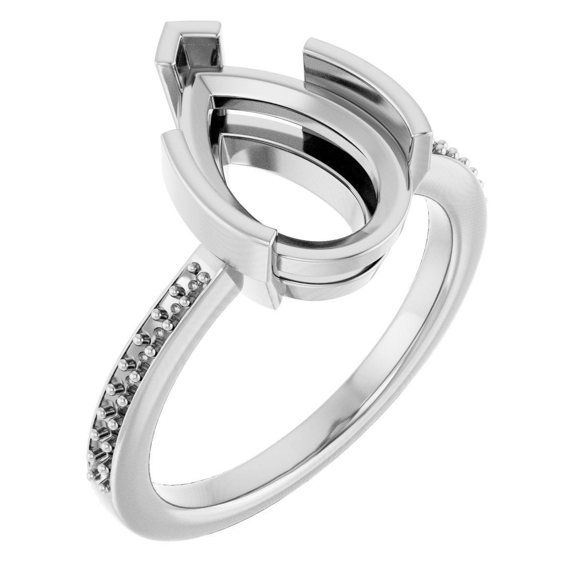 Half-Bezel Ring