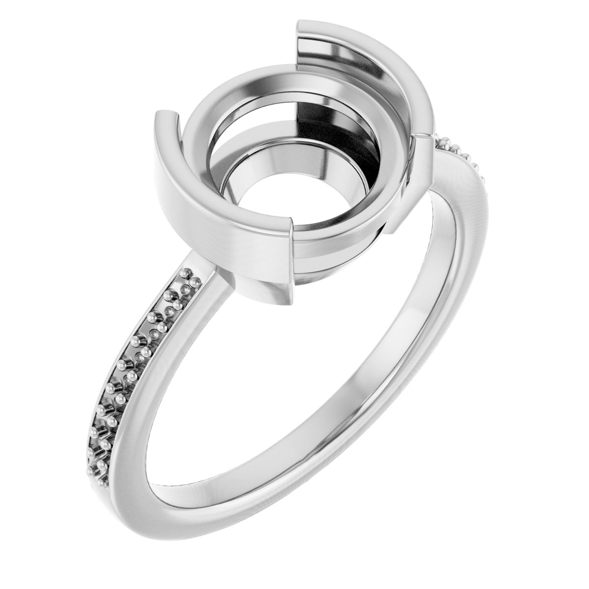 Half-Bezel Ring