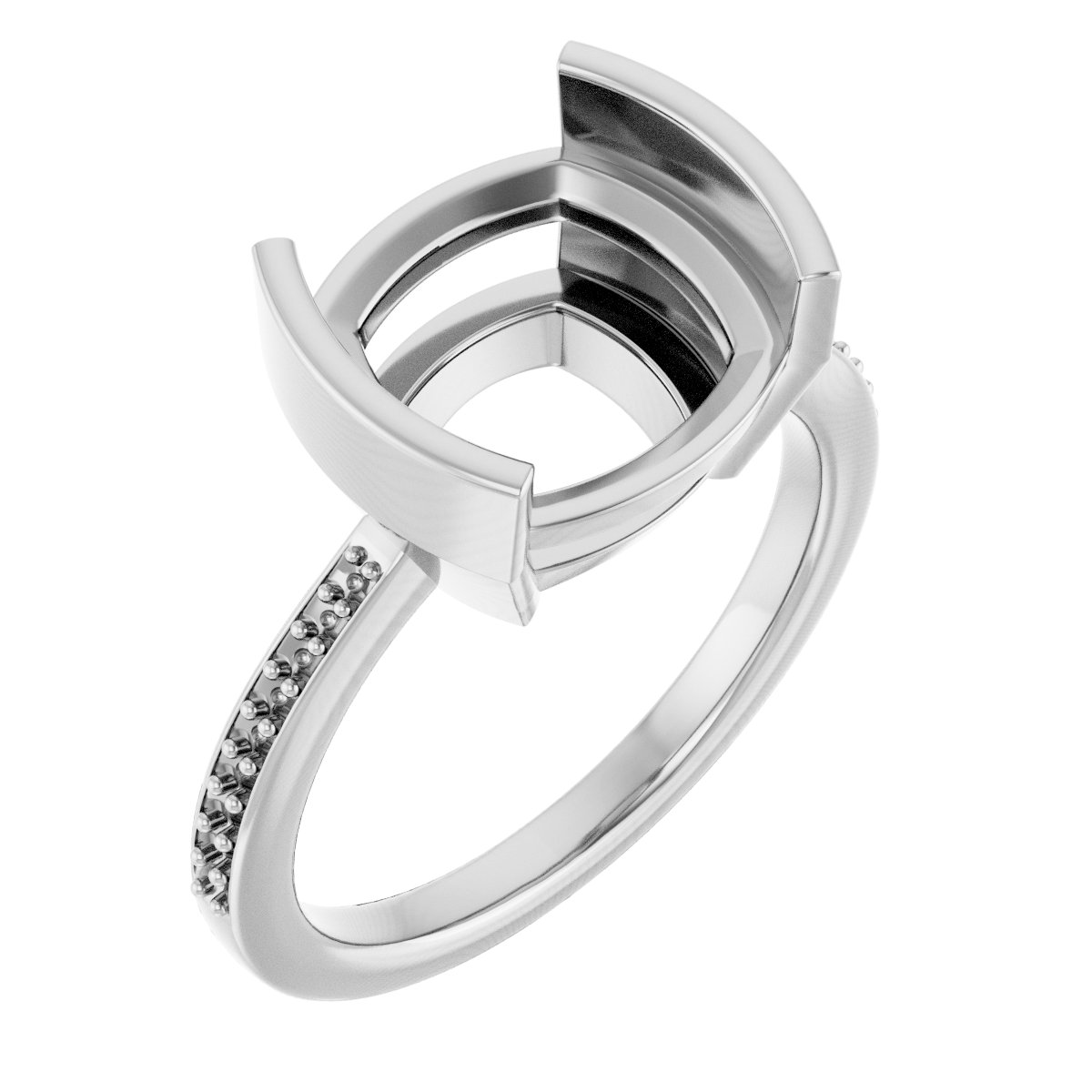 Half-Bezel Ring