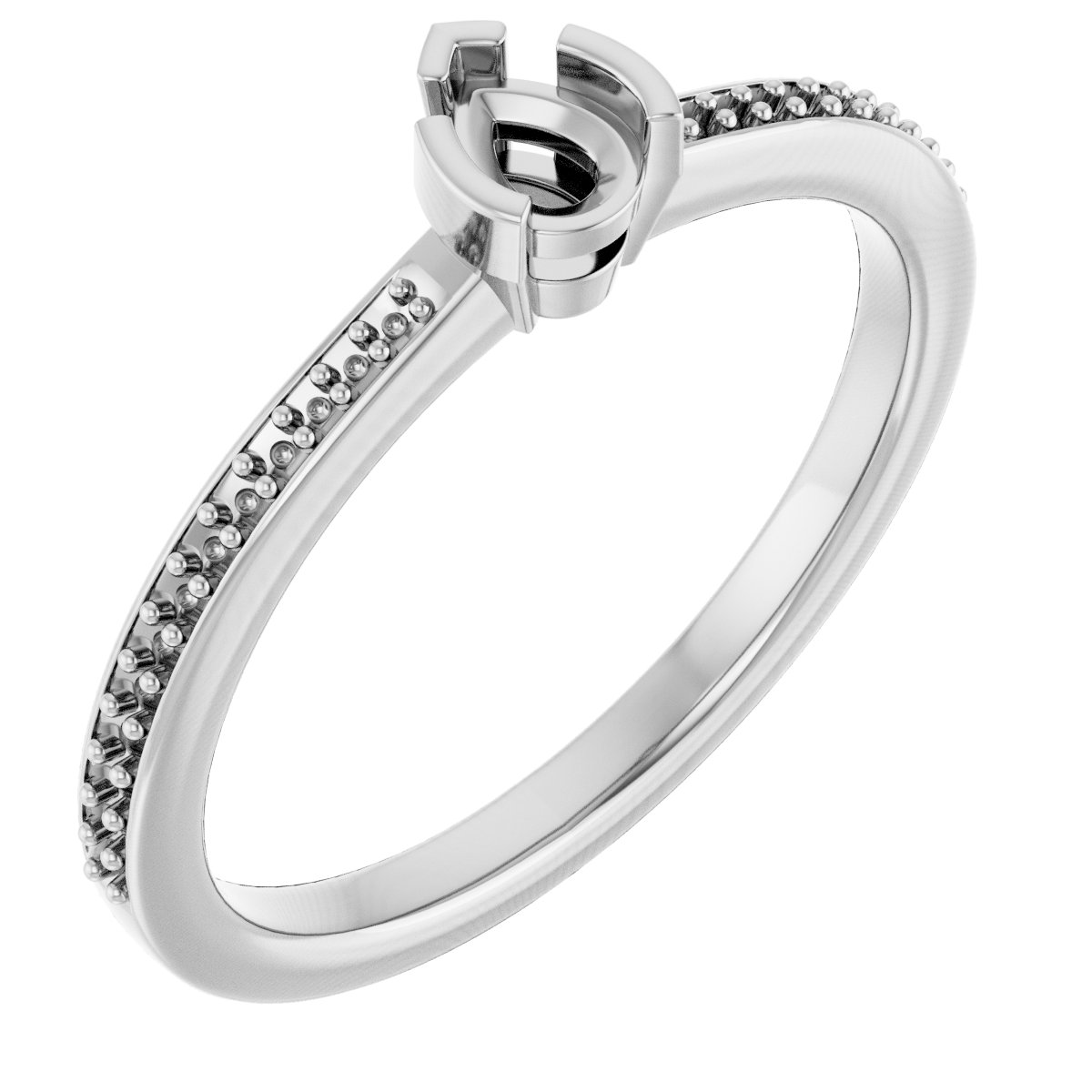 Half-Bezel Ring