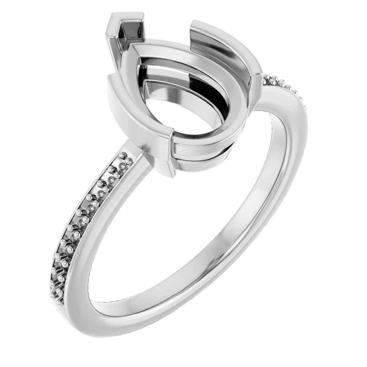 Half-Bezel Ring