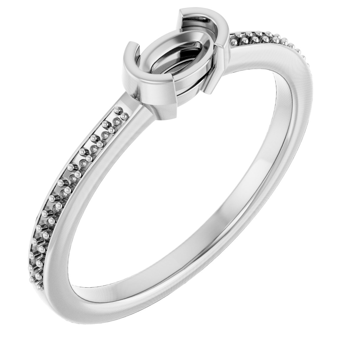 Half-Bezel Ring