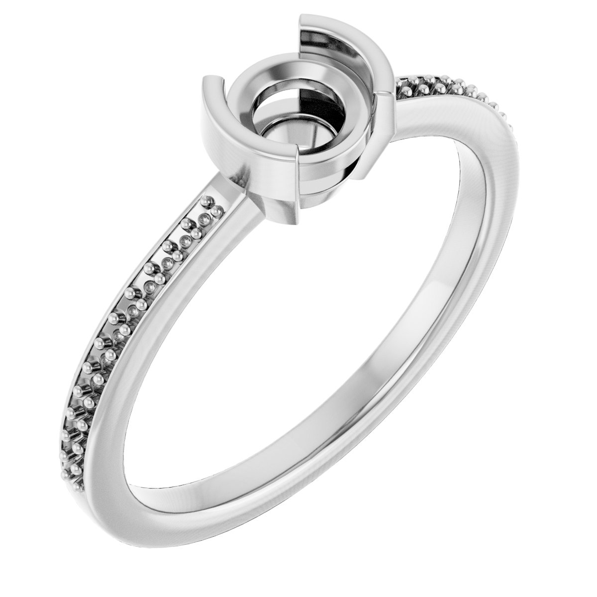 Half-Bezel Ring