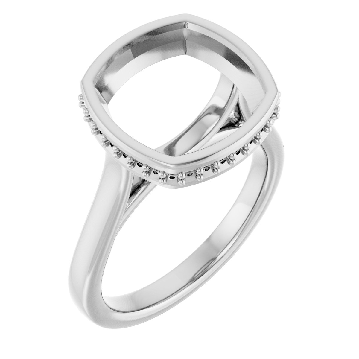 Hidden Halo-Style Engagement Ring