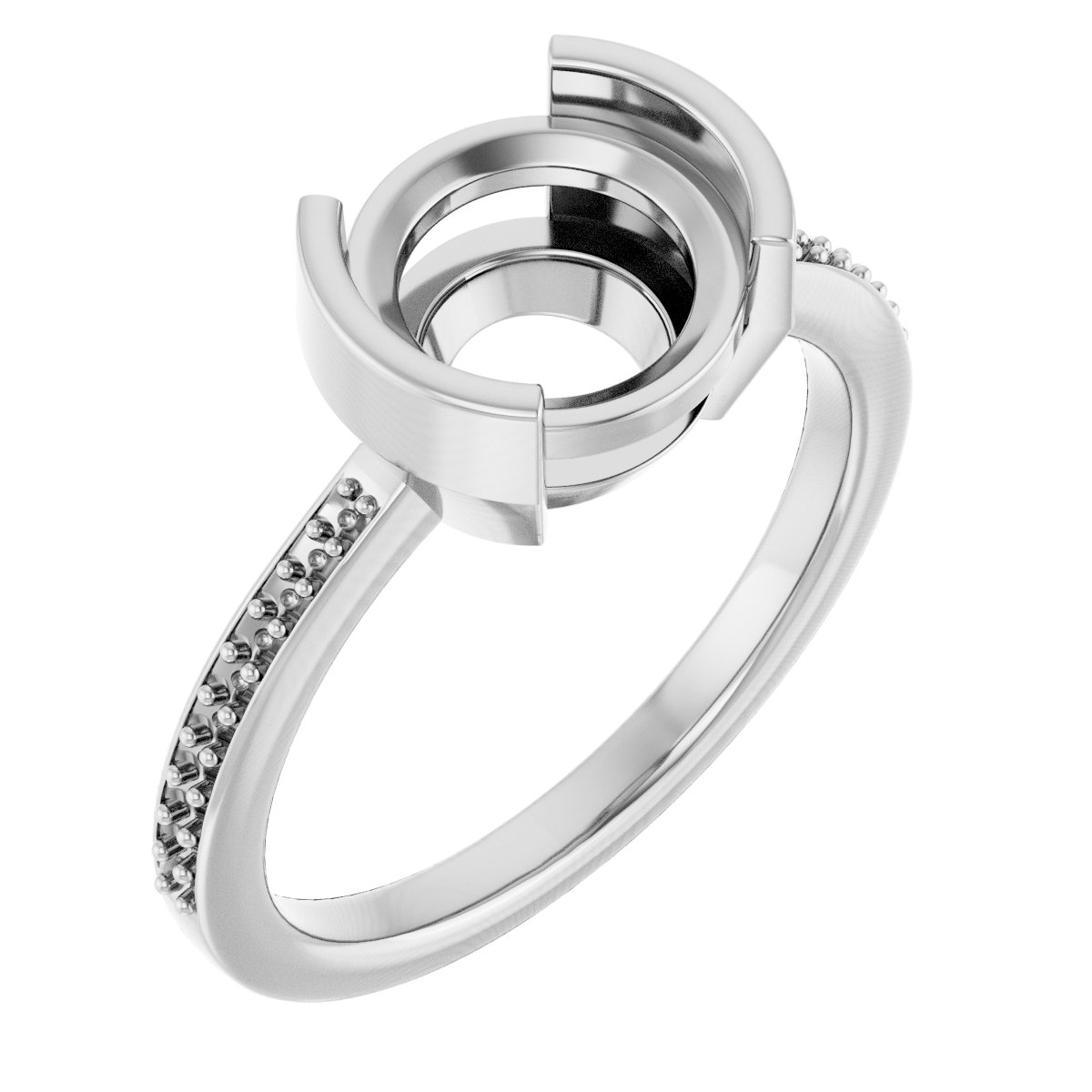 Half-Bezel Ring