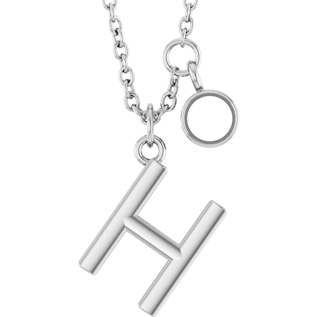 Accented Initial Necklace