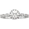 14K White .75 CTW Diamond Halo Style Engagement Ring Ref 3205713