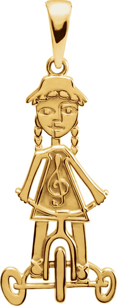 Little Red Tricycle Pendant