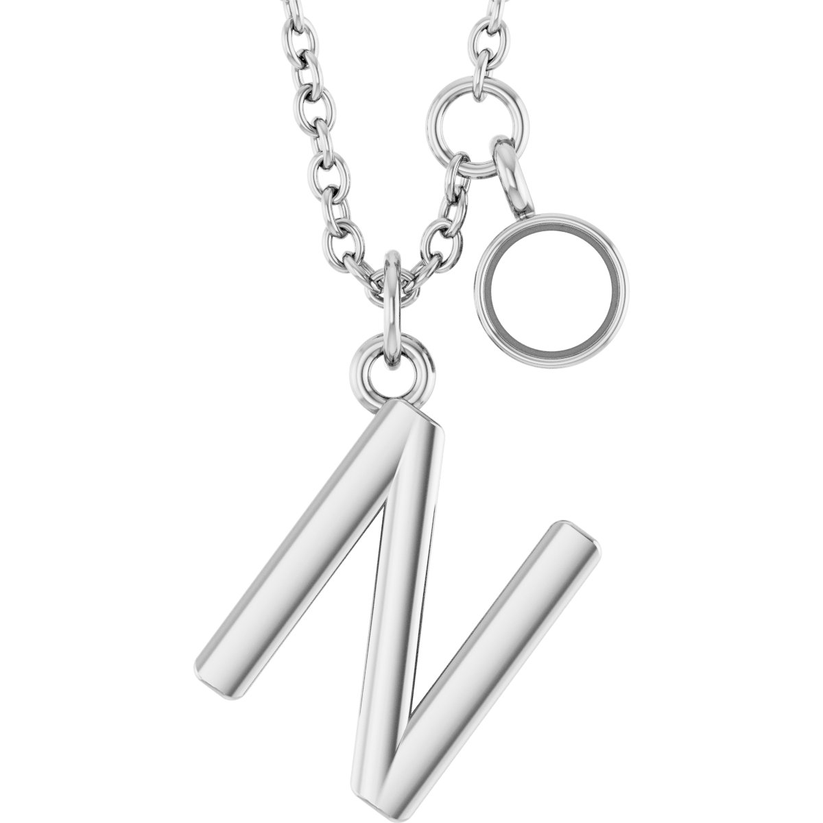 Accented Initial Necklace