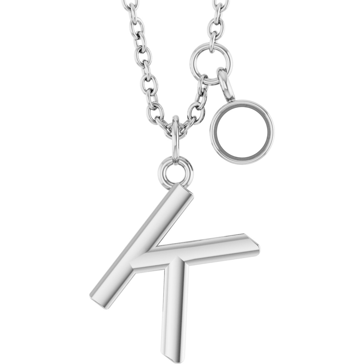 Accented Initial Necklace