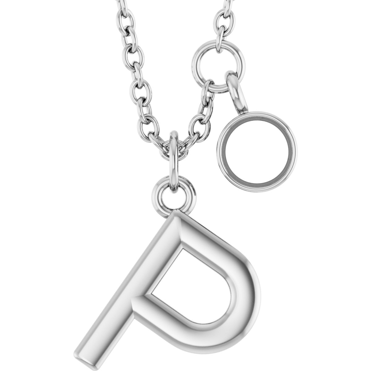 Accented Initial Necklace